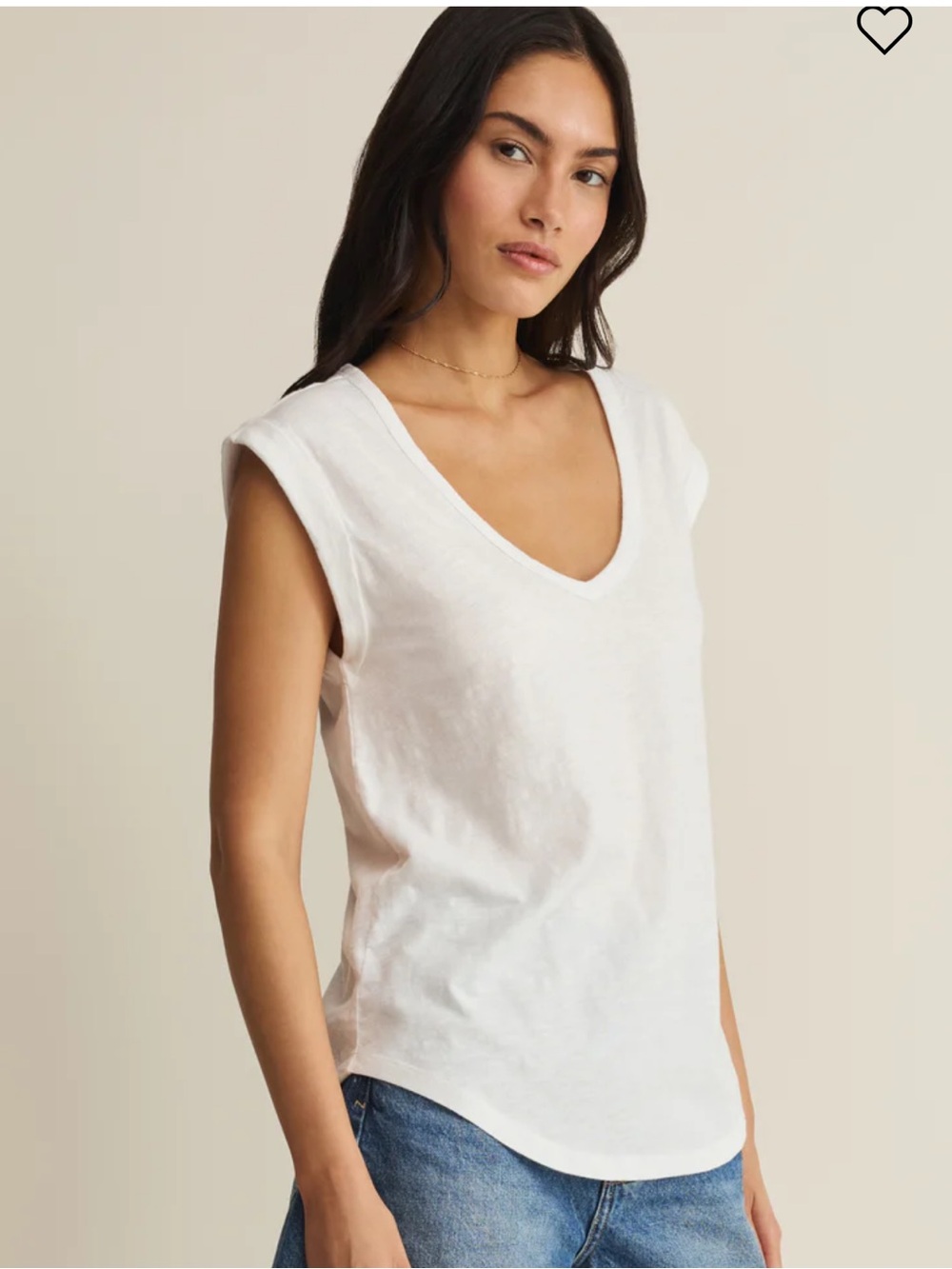 Z Supply PER DIEM V-NECK TEE small